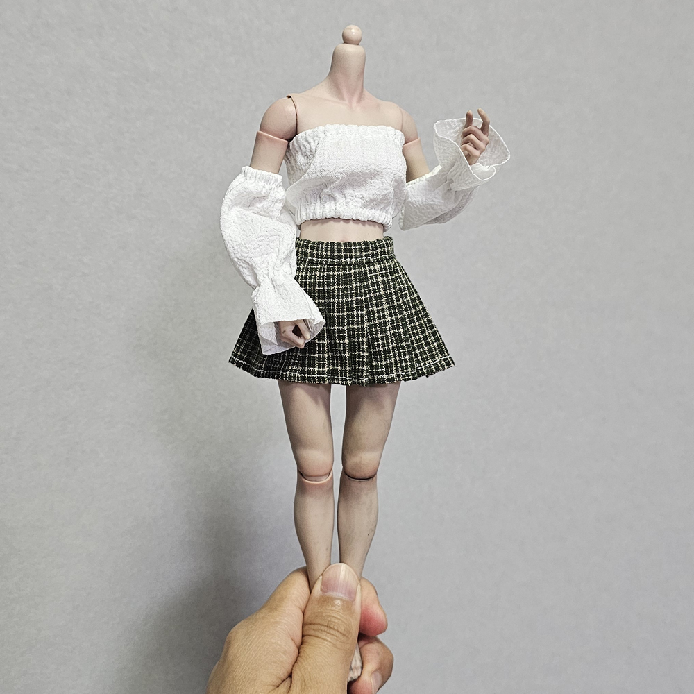 1/6分兵人bjd衣服配件袖套百褶裙