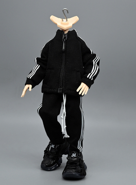 12分阿巳3.0修罗丸北冥体运动服套装bjd素体外套卫衣卫裤校服娃衣