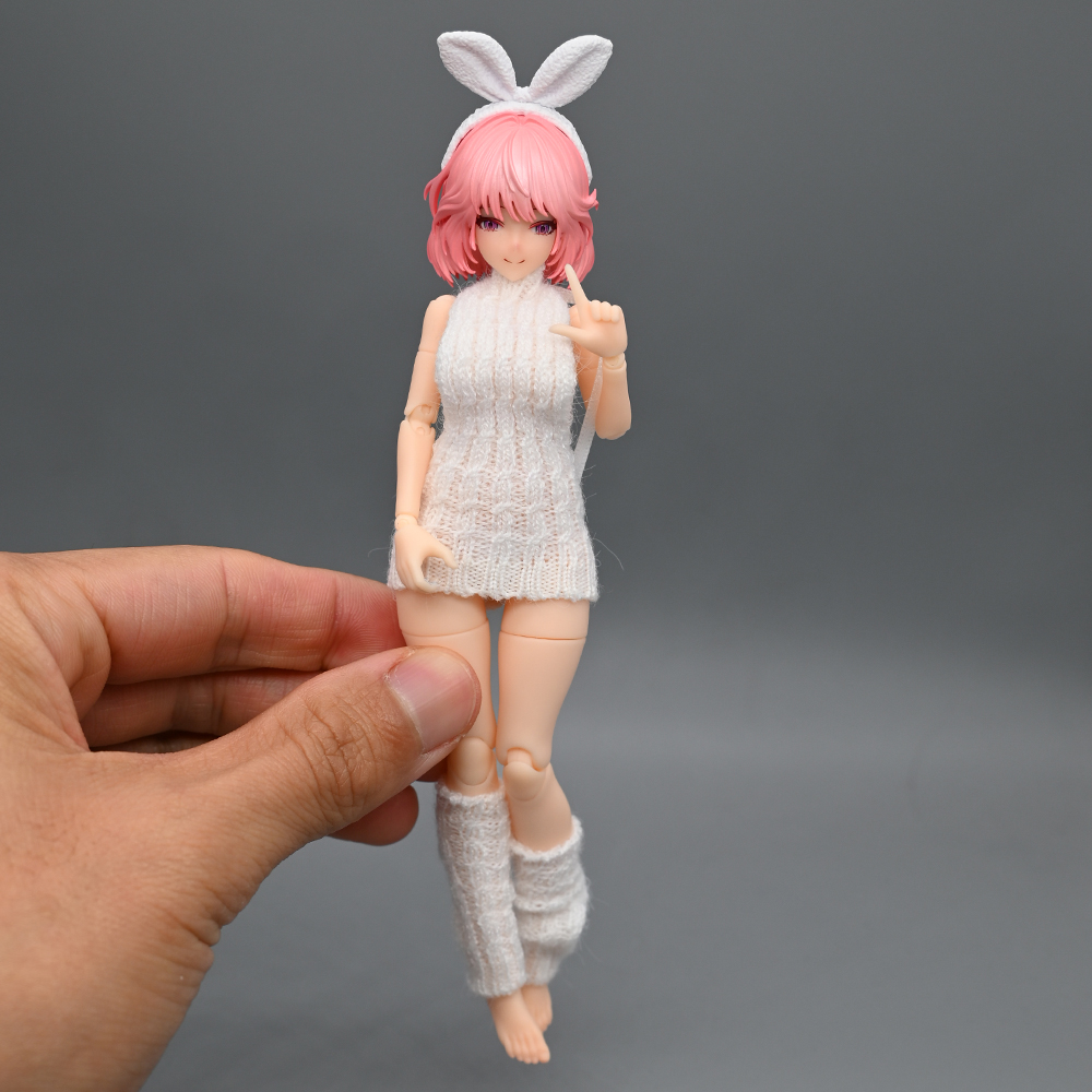 1/12兵人衣服性感露背包臀毛衣