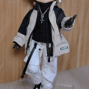 12分阿巳3.0修罗丸娃衣bjd素体衣服潮流外套1/12兵人登山服冲锋衣