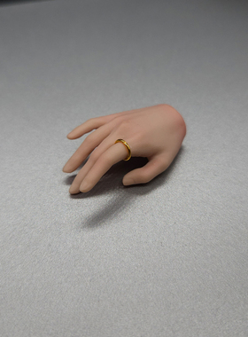 1/6兵人配件ph微缩首饰金戒指手型饰品tbl包胶女素体模型金属配饰