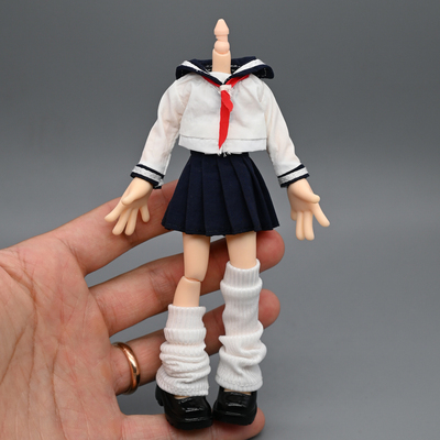 12分妖精体bjd水手服百褶裙制服