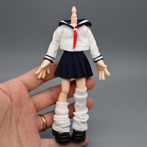 12分妖精体bjd水手服百褶裙制服