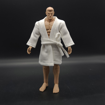 1/12兵人衣服配件方大头vtoys肌肉素体浴衣6寸人偶手办模型浴袍GW