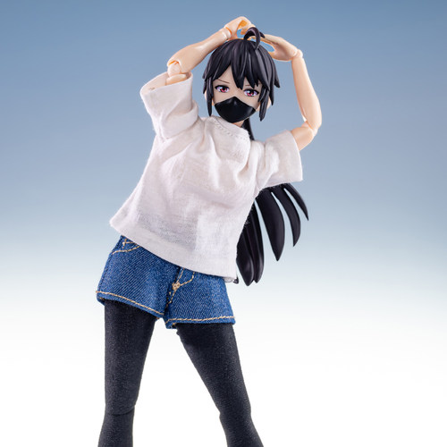 1/12兵人衣服配件牛仔短裤T恤