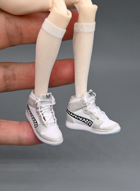 12分阿巳3.0娃衣鞋子运动鞋高帮板鞋bjd素体西西里往事篮球鞋娃鞋