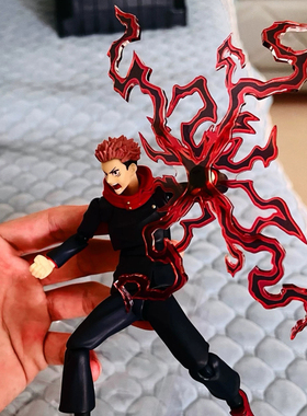 shf咒术回战五条悟黑闪咒力特效件虎杖悠仁两面宿傩闪电魔改配件