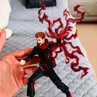 shf咒术回战五条悟黑闪咒力特效件虎杖悠仁两面宿傩闪电魔改配件