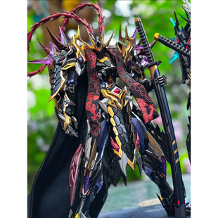 摩动核吕布diy布衣披风配件包烫金龙纹布艺武士斗篷改件不含机甲