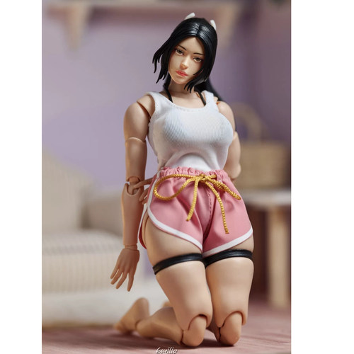 1/12布衣非玩狂怒女素体短裤背心