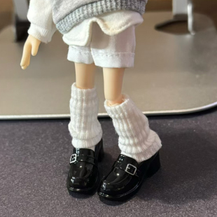 12分妖精体D男D女D妹英伦乐福鞋jk学院风皮鞋bjd素体娃衣鞋子娃鞋
