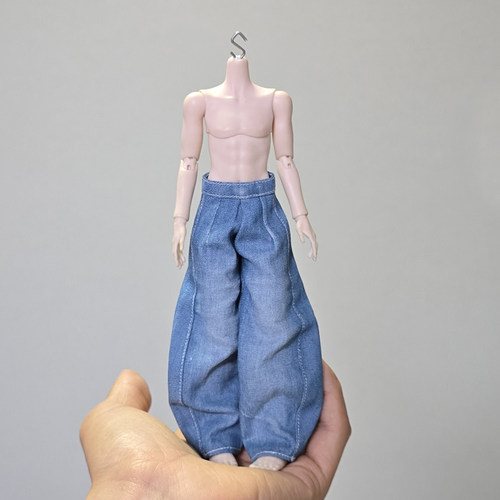 8分扎克北冥体bjd娃娃衣服牛仔裤