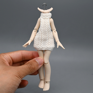 大12分ob11明月体一万次出逃体娃衣bjd娃娃素体衣服露背毛衣打底