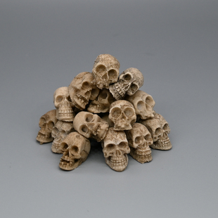 1/12兵人场景配件骷髅头骨头6寸shf机娘素体手办模型diy地台底座