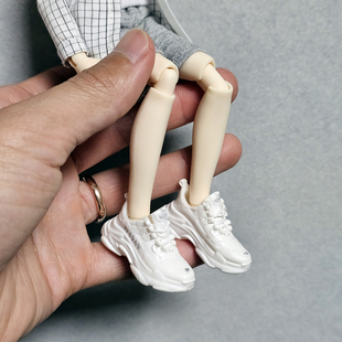 8分北冥体娃衣配件娃鞋bjd小雷素体潮流运动鞋老爹鞋ob24空心鞋子