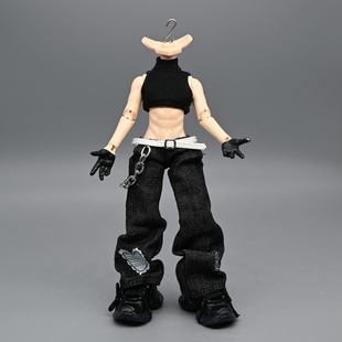 12分阿巳3.0出逃北冥体娃衣无袖内搭高领T恤背心bjd素体运动打底