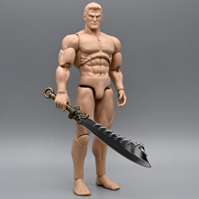 1/12兵人武器配件九环大刀模型