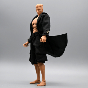 1/12兵人衣服配件romankey男素体风衣外套6寸人偶大衣工装裤娃衣