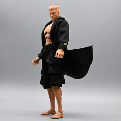 1/12兵人衣服配件男素体风衣外套