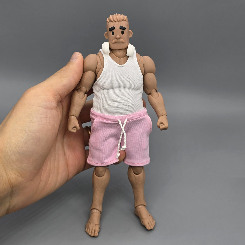 方大头中年方头人衣服背心配件