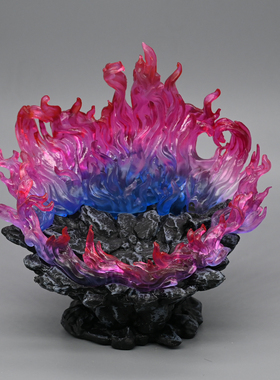 1/12兵人场景配件岩石火焰特效件6寸机娘手办地台bjd底座道具ob11