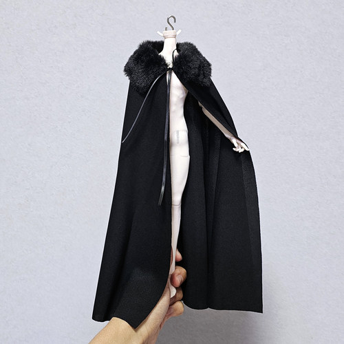 6分bjd娃娃素体古风汉服将军披风