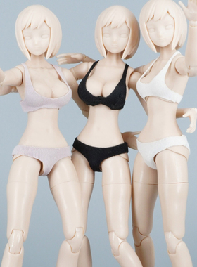 1/12兵人衣服配件内衣内裤6寸tbl女素体shf模型figma机娘泳衣泳装