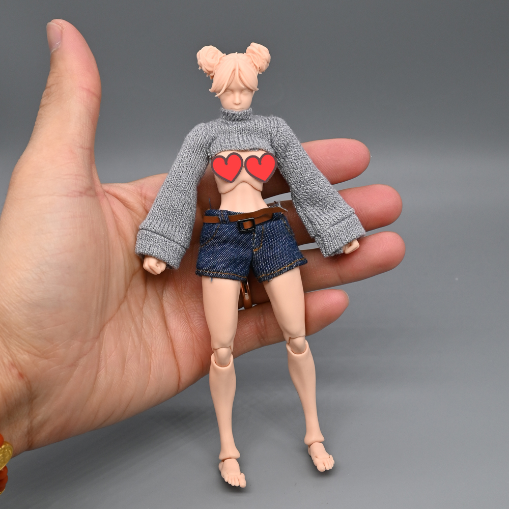 1/12兵人衣服配件性感露胸上衣