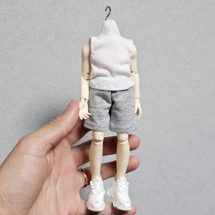 8分北冥体娃衣小雷西西里扎克bjd奶牛体素体衣服高领打底T恤背心