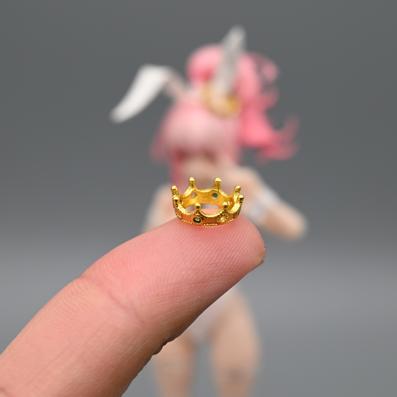 1/12兵人首饰配件头饰微缩王冠