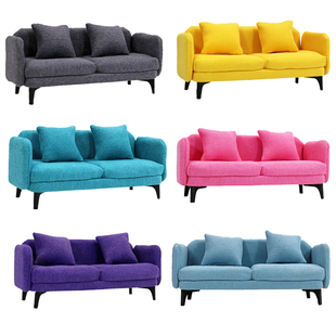 1/12分兵人场景配件figma迷你沙发shf娃屋家具6寸bjd模型素体ob11