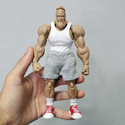 romankey大块头兵人素体布衣配件