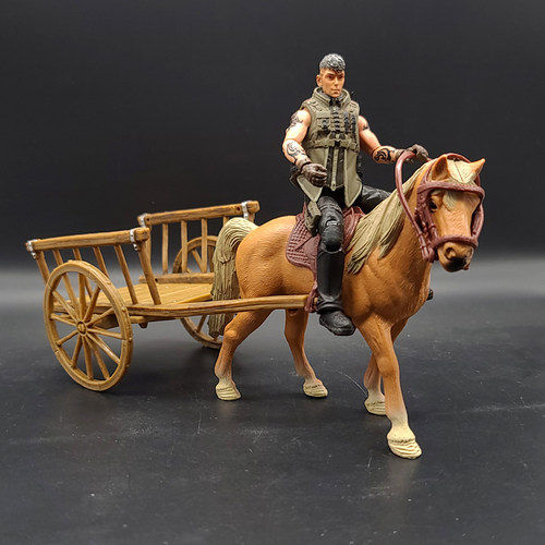 1/18古代兵人场景配件bfs马车