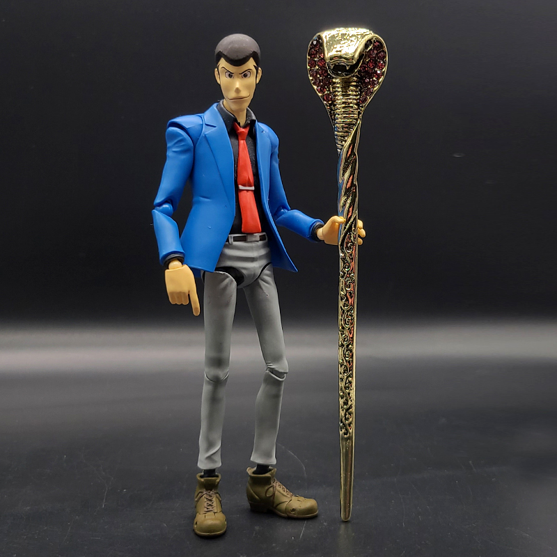 1/12兵人武器配件shf法老王权杖6寸可动人偶手办模型巫师蛇头法杖