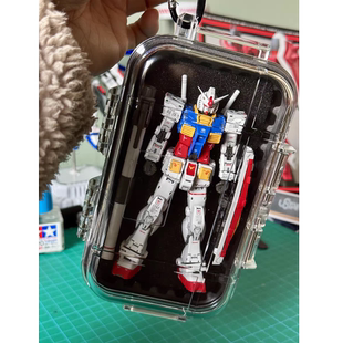 rg元祖2.0模型透明收纳盒HG外拍防尘格纳库1/144机甲机娘展示盒