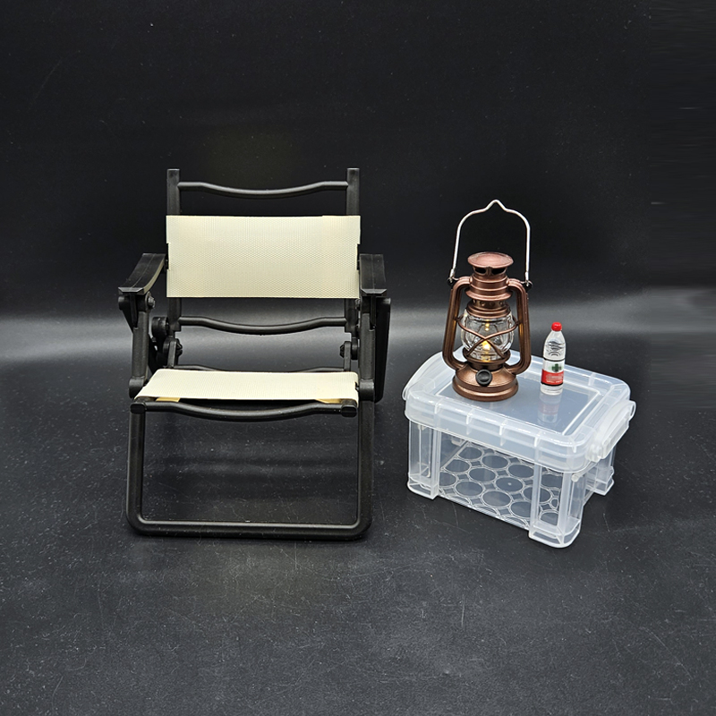 露营场景配件微缩克米特折叠椅子