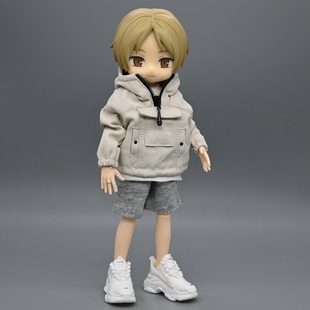 12分阿巳3.0娃衣bjd修罗丸素体工装冲锋衣北冥少年感卫衣夹克外套