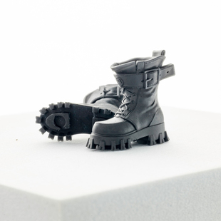 1/12兵人靴子配件romankey机娘马丁靴蜗之壳6寸女素体作战靴鞋子