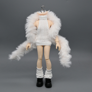 8分北冥体小雷扎克事件娃衣bjd素体露背毛衣打底连衣裙纯欲包臀裙