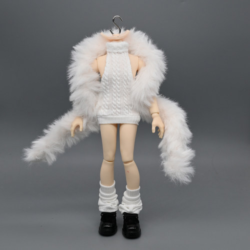 8分北冥体小雷bjd素体露背毛衣