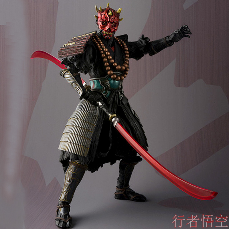 shf赤武神僧兵日本名将战国般若盔甲双刀流可动模型手办人偶玩具
