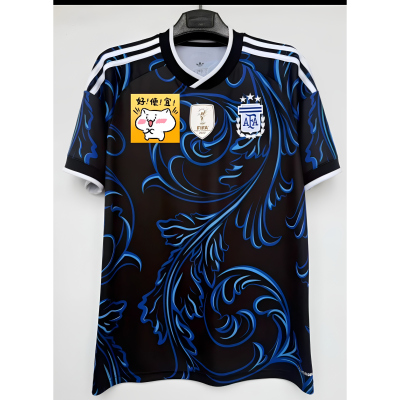 2026世界杯赛阿根廷Argentina客场足球服运动宽松版球衣球迷波衫