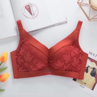 天丝娜无磁无钢圈中薄Q弹棉舒适透气柔软聚拢调整无痕边内衣3691