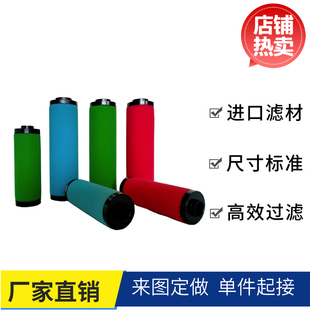 海洛斯彩色海绵压缩空气精密过滤器滤芯Q/P/S/C-024 035 060 090