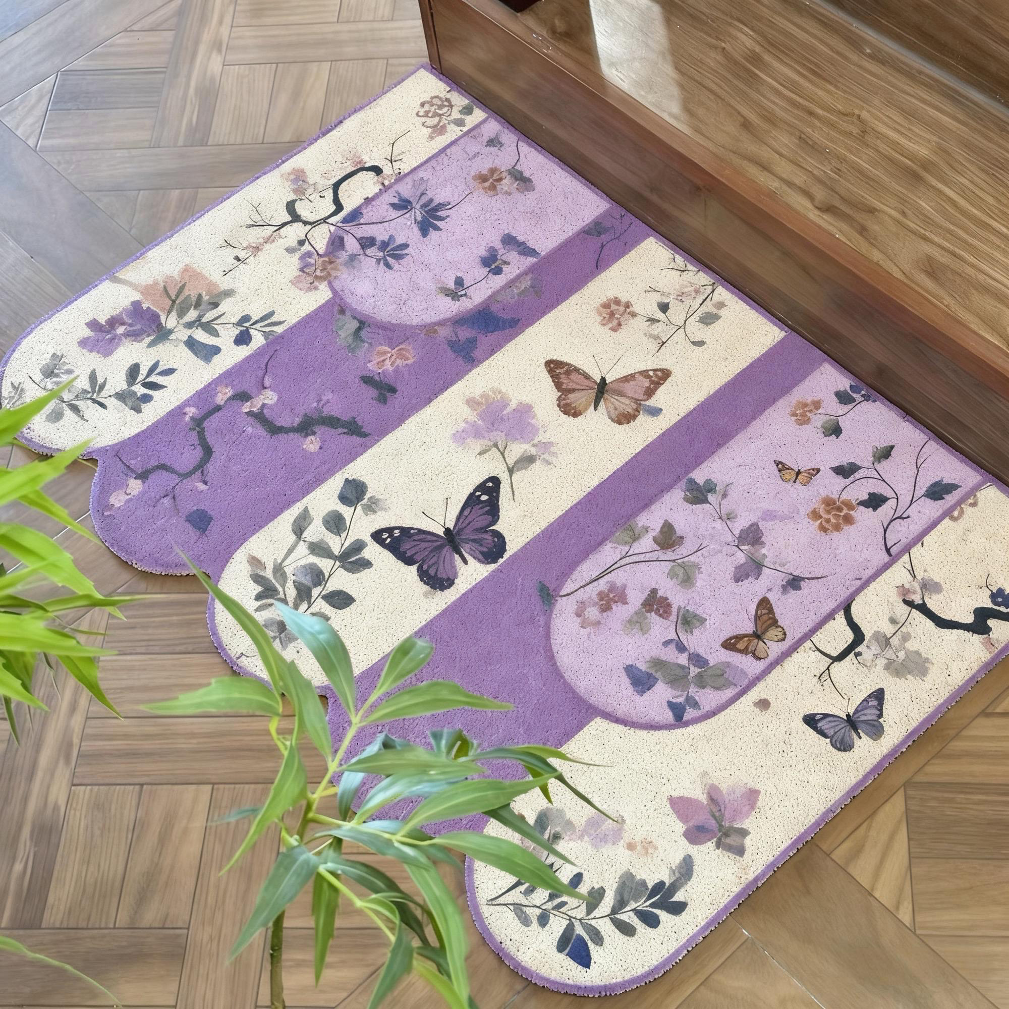 哇塞太大气了吧新中式丝圈门垫