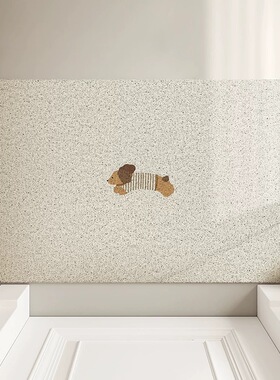 纯色极简入户门口丝圈脚垫玄关除尘耐脏家用垫可裁剪防滑地垫加厚