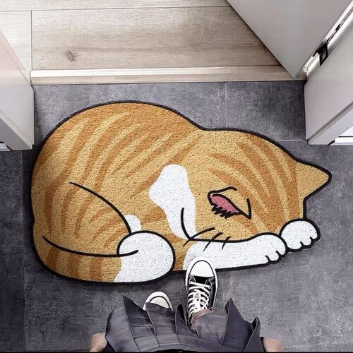 好可爱啊猫咪丝圈门垫任意裁减
