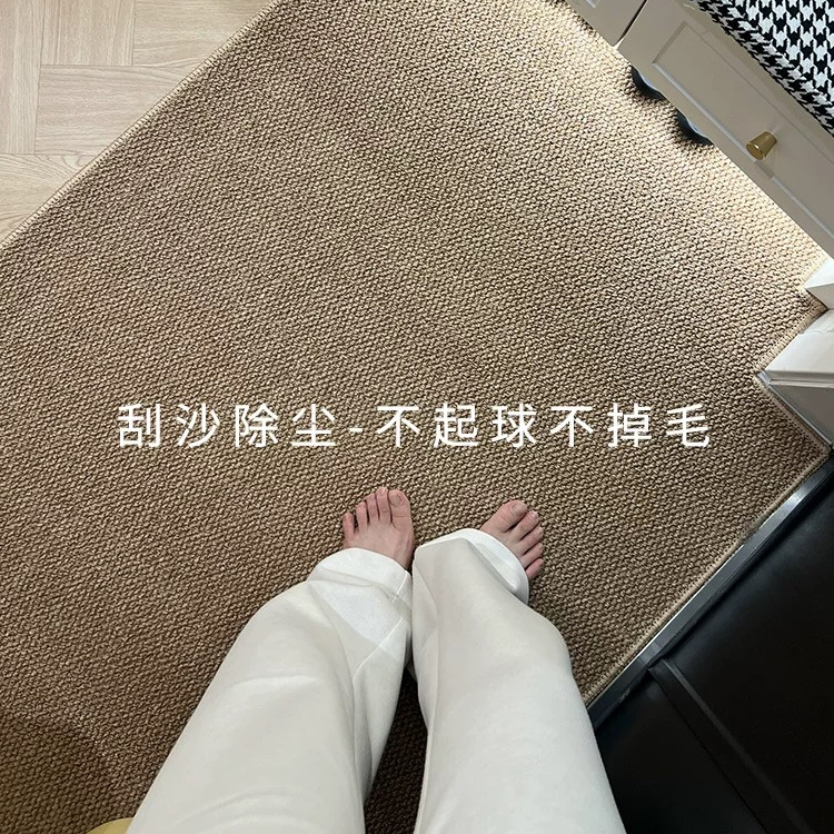 日式纯色仿剑麻入户门垫耐脏玄关门垫家用门口地垫真防水防污免洗