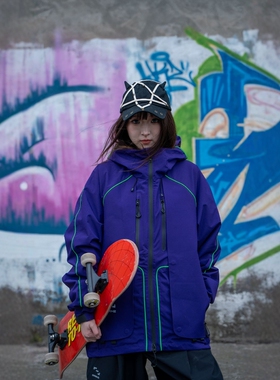 528HZ-2L冲锋衣多功能设计款3防功能轻户外软壳连帽休闲价夹克