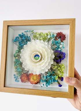 羽毛球花礼物永生花diy创意情侣生日礼物毕业季礼品情人节礼品